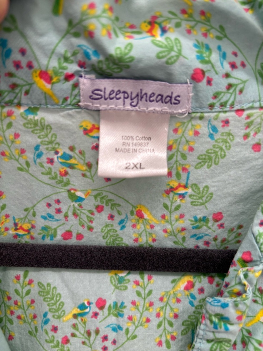 Sleepyheads Women’s Pajama Set Light Green Floral 2XL - Picture 2 of 5